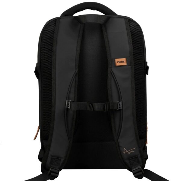 2024 Nox Luxury Open Series Padel Backpack (Black/Brown) - Image 3