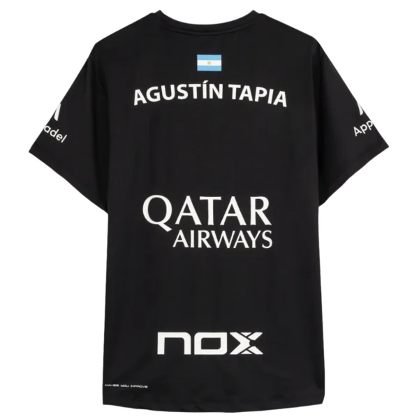 Nox AT10 Agustin Tapia Sponsors T-Shirt - Black - Image 2