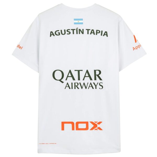 Nox AT10 Agustin Tapia Sponsors T-Shirt - White - Image 3