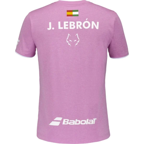 Babolat Crew Neck Tee Juan Lebron Edition - Pink - Image 2