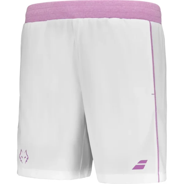 Babolat Lebron Padel Shorts - White/Pink - Image 2