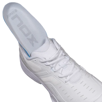 2026 Nox AT10 Pro Padel Shoes (White/Grey) - Image 4