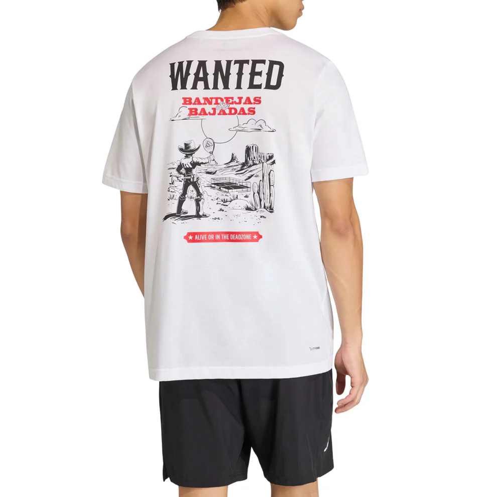 Adidas Padel Wanted Graphic Tee - Image 2