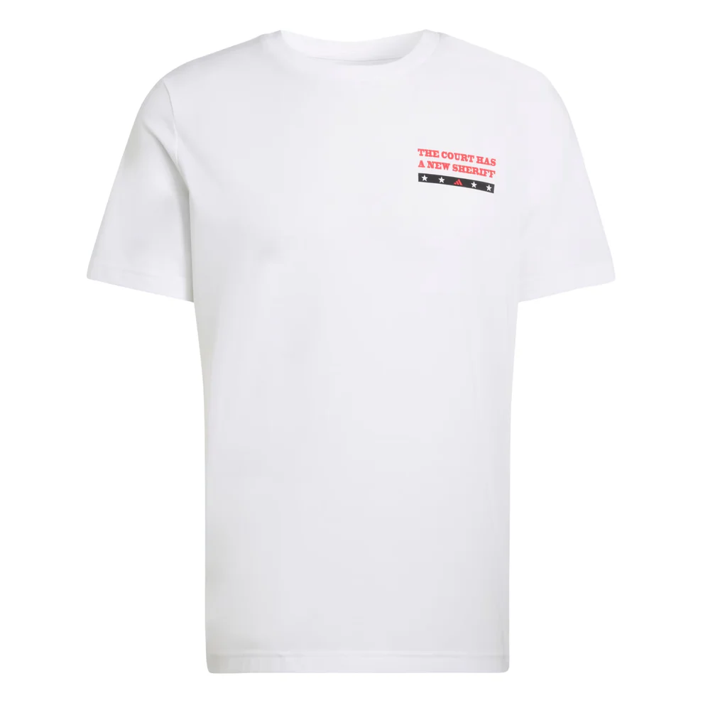 Adidas Padel Wanted Graphic Tee - Image 3