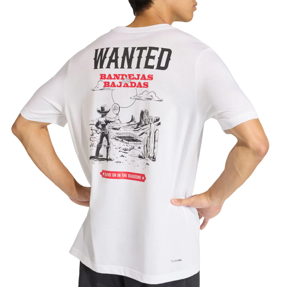 Adidas Padel Wanted Graphic Tee - Image 5