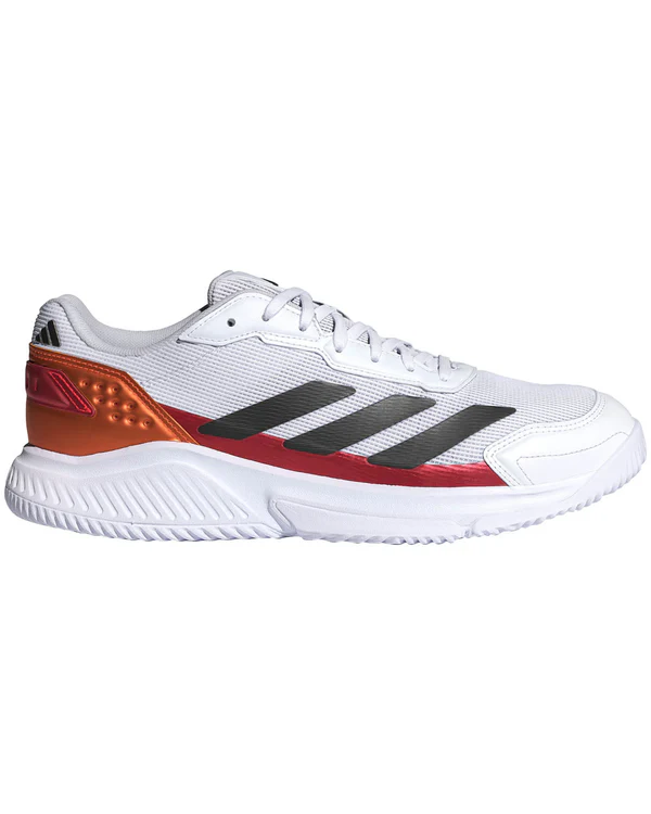 Adidas Courtquick Padel Shoes - White/Lucid Orange