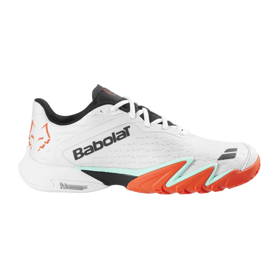 Babolat Jet Premura 3 Lebron Padel Shoes - White/Orange