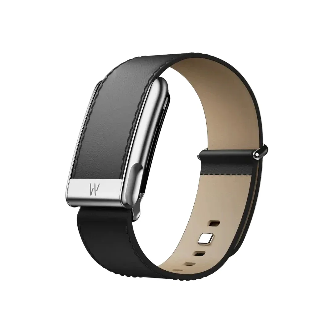 WHOOP MG - Leatherluxe Straight Band - Black/Cream L/XL