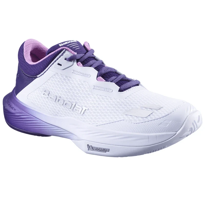 Babolat SFX 4 Ladies Padel Shoes - White / Dark Purple - Image 2